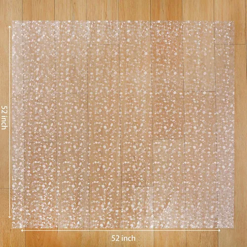 Vista 2 de Alfombrilla de plástico para bebé, alfombrilla de vinilo de fácil limpieza para el desorden alimentario, protector de piso impermeable para silla