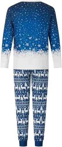 Vista 4 de Pijamas familiares de Navidad a juego para mujereshombresniñosbebés, pijamas de Navidad para fiestas de Navidad