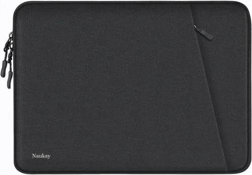Vista 10 de Funda para laptop de 13.3 pulgadas, a prueba de golpes, funda protectora para computadora con bolsillo para accesorios, bolsa para laptop compatible