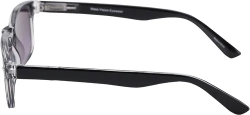 Vista 4 de El Summerville" Sun Reader - Retro rectangular, gafas de sol de lectura de marco completo para hombres y mujeres - Estuche duro incluido