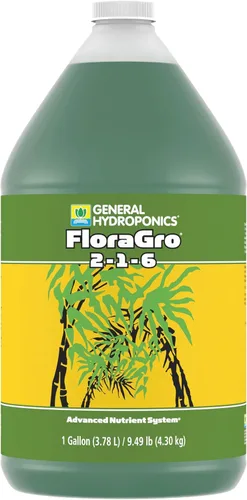Vista 10 de General Hydroponics FloraBloom 0-5-4 Alimento vegetal, parte del sistema avanzado de nutrientes FloraSeries para plantas, 1 galón