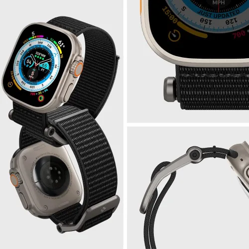 Vista 7 de Spigen Funda resistente y correa DuraPro Flex diseñada para Apple Watch de 45/1.732 in Series 11/9/8/SE3/SE2/7/6/SE/5/4