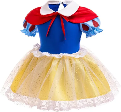 Vista 2 de Disfraz de princesa para niñas pequeñas, disfraz de tutú de Halloween, mameluco de Navidad Nn11