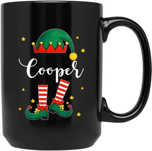 Vista 23 de Taza personalizada con nombre, diseño de muñeco de nieve con nombre, tazas de café de Navidad de muñeco de nieve, regalos personalizados para árbol