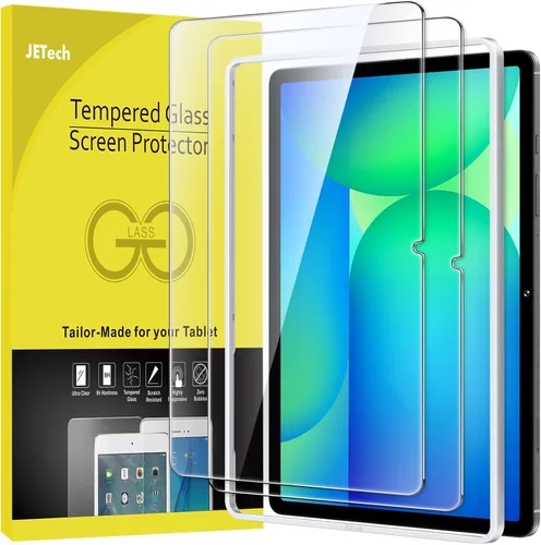 Vista 18 de JETech Protector de pantalla para Samsung Galaxy Tab S6 Lite (10.4 pulgadas, modelo 2024/2022/2020) con marco de fácil instalación, película