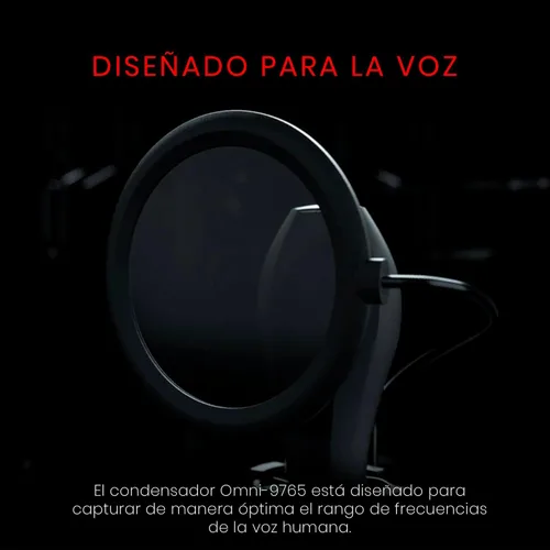 Vista 4 de Redragon GM200 Quasar Omnidireccional Micrófono de Mesa RED-GM200-1