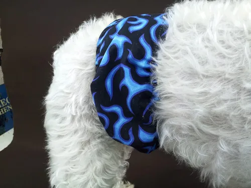 Vista 2 de Pañales reutilizables para perros machos A prueba de fugas, lavables, pañales para perros Envolturas para perros machos Bandas para el vientre