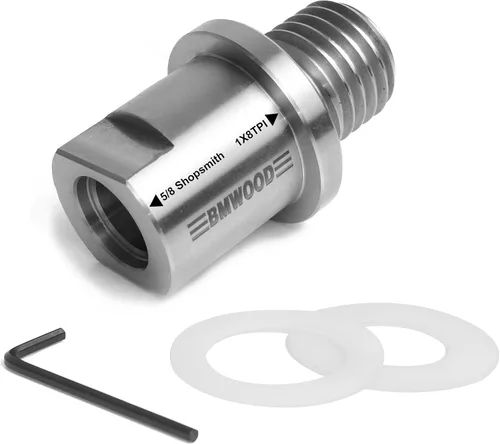 Vista 11 de Adaptador de rosca macho de 1-1/4 "x 8TPI a 1" x 8TPI Macho, para torno de madera con rosca de husillo de 1-1/4 "x8TPI, adaptador de husillo