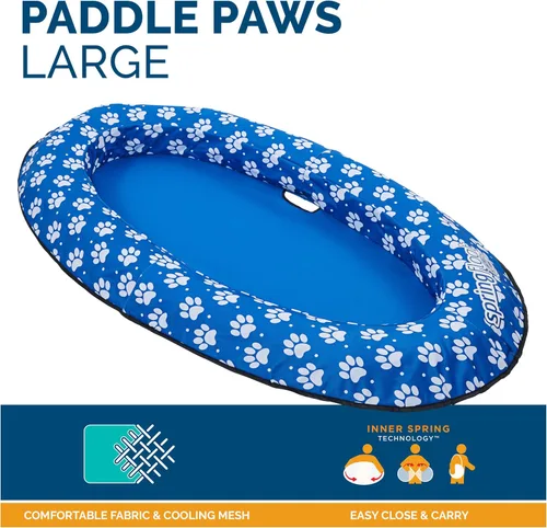 Vista 3 de SwimWays Paddle Paws - Balsa flotante para perros, grande (65 libras y más)