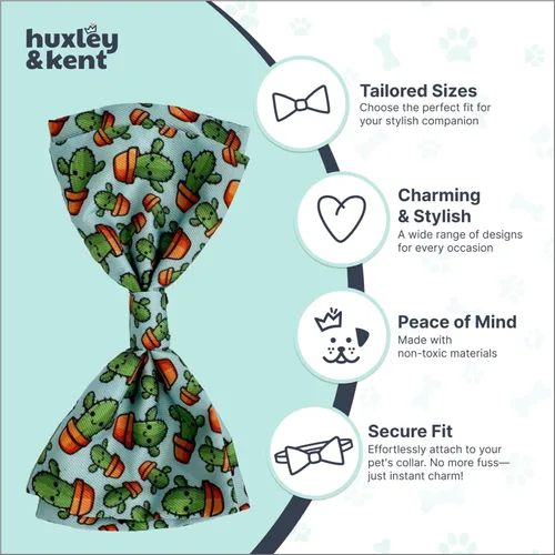 Vista 5 de Huxley & Kent - Corbata para mascotas para perros y gatos - Collar ajustable con gancho y velcro - Lindo y cómodo para fiestas y celebraciones - Soy