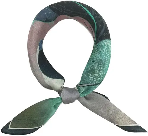 Vista 41 de FONYVE Bufandas 100% de seda de morera para mujer, bufanda cuadrada ligera de satén para la cabeza, bufanda pequeña de seda para dormir, 21 x 21