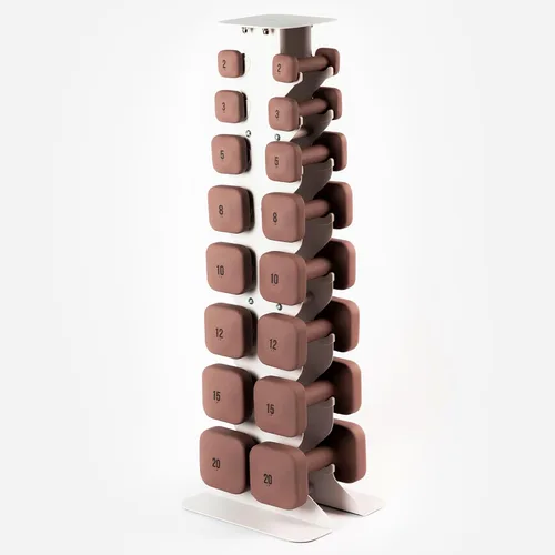 Vista 11 de WeGym SafeGrip Square Dumbbells with Anti Slip Handles, Aesthetic Free Weights for Home Workouts, Stable Design Prevents Rolling during Floor