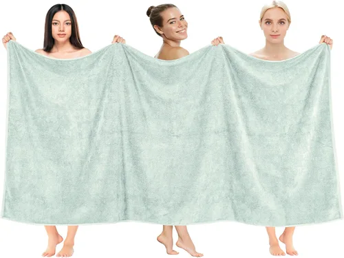 Vista 83 de Cotton Paradise Juego de 6 toallas, 100% algodón suave y absorbente turco para baño, 2 toallas de baño, 2 toallas de mano, 2 toallitas, juego