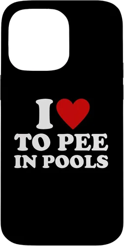 Vista 20 de iPhone 13 I Love To Pee In Pools I Heart To Pee In Pool Case