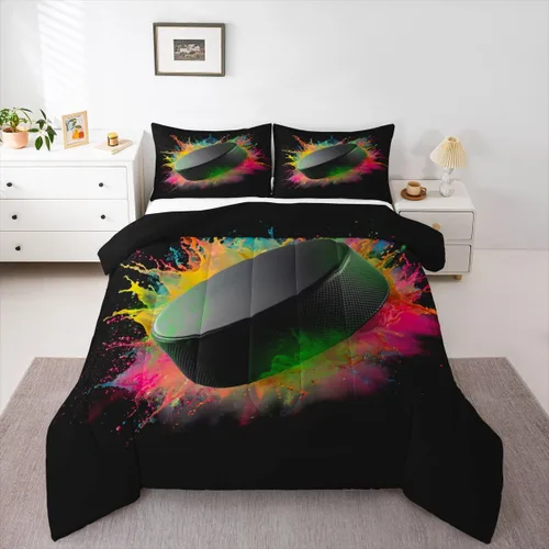 Vista 8 de Erosebridal Juego de edredón de béisbol tamaño individual, juegos de ropa de cama deportiva para niños, edredones y juegos de ropa de cama de nido
