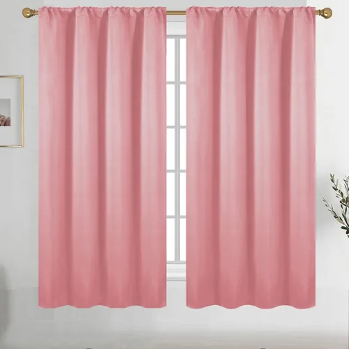 Vista 80 de Diraysid Cortinas opacas beige para dormitorio y sala de estar, cortinas con aislamiento térmico para oscurecer la habitación, 42 x 63 pulgadas, 2