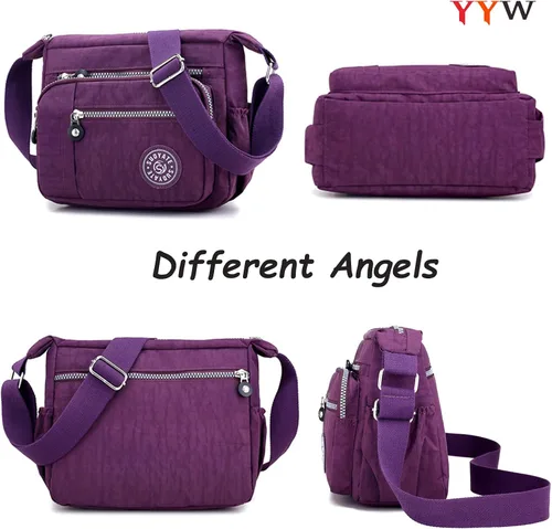 Vista 2 de YYW Bolso cruzado para mujer, multifuncional, para uso diario, viajes, trabajo