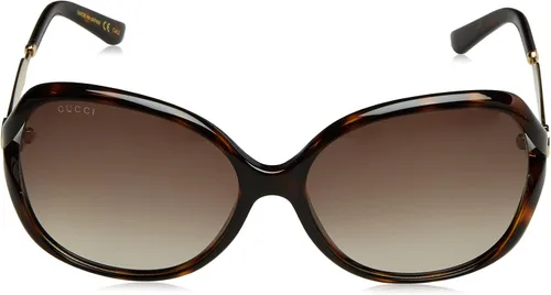 Vista 2 de Gucci Gafas de sol ovaladas para mujer - HavanaBrown 60-16-130