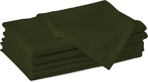Vista 39 de Encasa XO Juego de 12 servilletas de tela de cóctel Servilletas de mesa de algodón puro Tamaño (9 x 9 pulgadas) B gris sólido Lavable a