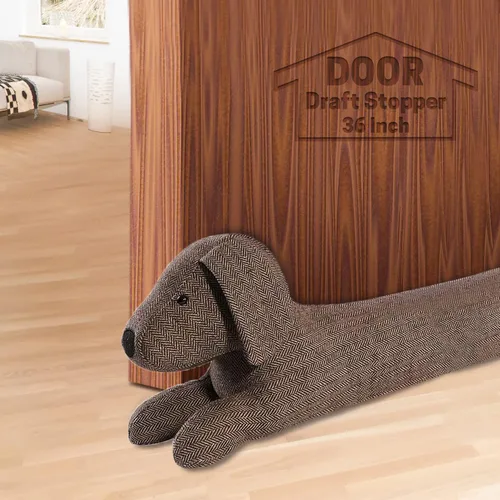 Vista 14 de SWISSELITE Tapón de 36 pulgadas para debajo de la puerta, bloqueador de ruido decorativo para puerta, tapón de aire para animales con peso de 1.43