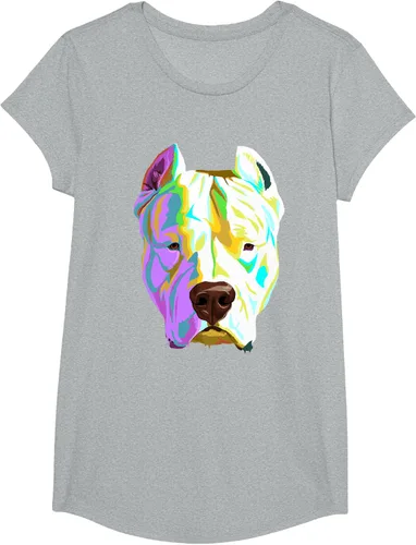 Vista 55 de Colorida camiseta Dogo Argentino, Negro, S