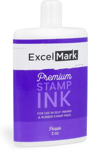 Vista 13 de ExcelMark Premium - Tinta de recambio para sellos autoentintados - 1 onza (Negro)