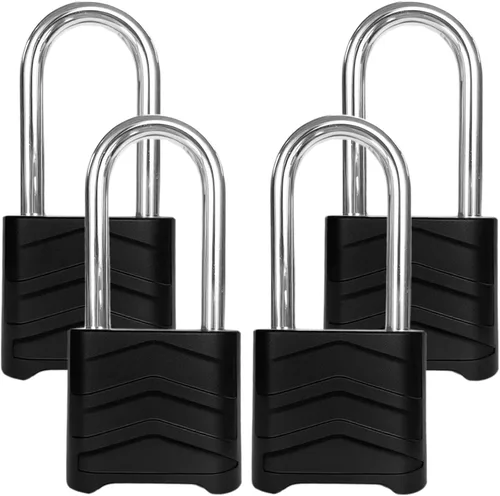 Vista 9 de SEPOX 10 candados combinados resistentes a la intemperie de 2.2 pulgadas, 4 cerraduras digitales grandes para exteriores, cuerpo de bloqueo