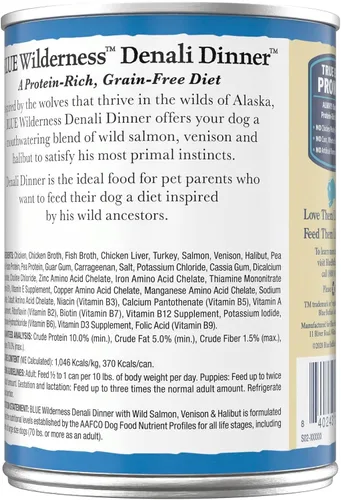 Vista 2 de Blue Buffalo Wilderness Denali Dinner - Latas de comida húmeda para perros