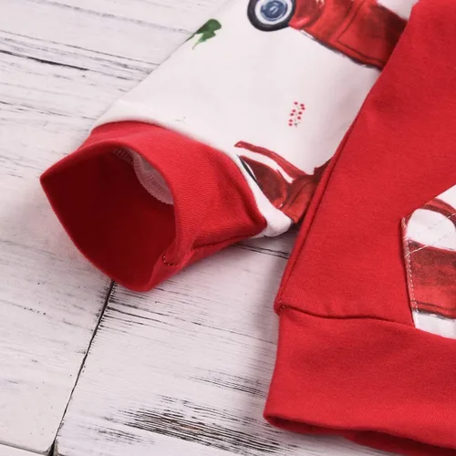 Vista 4 de ZOELNIC - Conjunto de ropa para bebés y niños con capucha y pantalones a cuadros