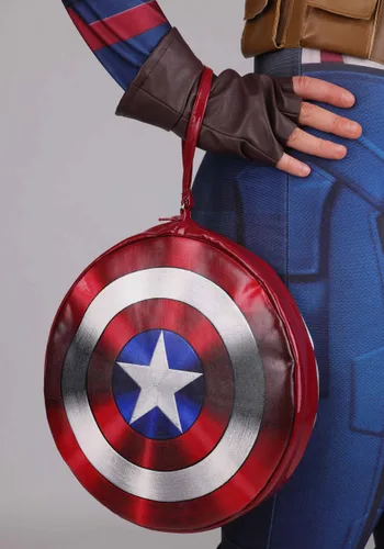 Vista 7 de Disfraz Deluxe de Capitán América para Mujer Talla Plus Marvel Avengers: Endgame Multicolor