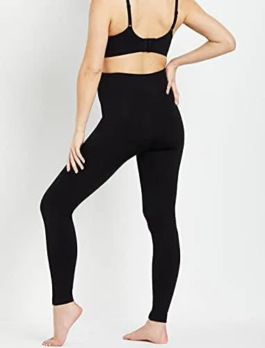 Vista 5 de Motherhood Maternity Leggings de forro polar para mujer
