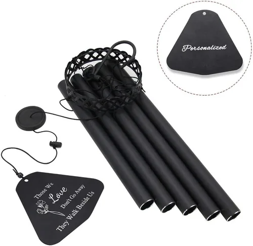 Vista 4 de ASTARIN Campanillas de viento conmemorativas para la pérdida de un ser querido, personalizadas, en memoria de campanillas de viento como regalos