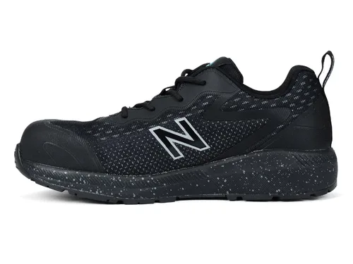 Vista 4 de New Balance Logic - Zapatos de trabajo industriales para mujer, color negroaguamarina, talla 9, cómodos y ligeros, resistentes a riesgos eléctricos