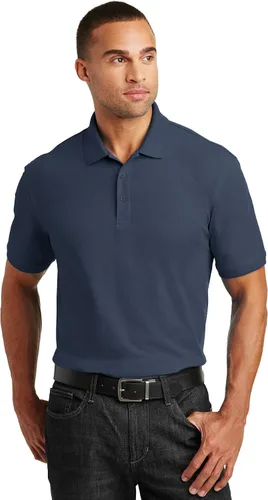 Vista 14 de Port Authority Unisex Core Classic Pique Polo Negro profundo
