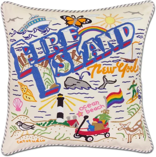 Vista 72 de Catstudio Portland (Oregon) - Almohada decorativa bordada