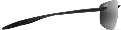 Vista 3 de Maui Jim Gafas de sol unisex Hookipa Ultra Rectangular Negro mate/gris neutro polarizado