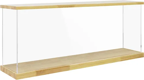 Vista 18 de Vitrina de acrílico transparente para trofeos, coleccionables, caja de exhibición de cubo de montaje, soporte de protección a prueba de polvo