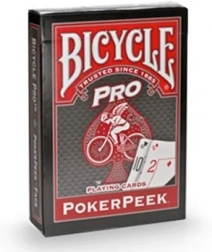 Vista 3 de Bicycle Pro Poker Peek Red Back Juego de cartas