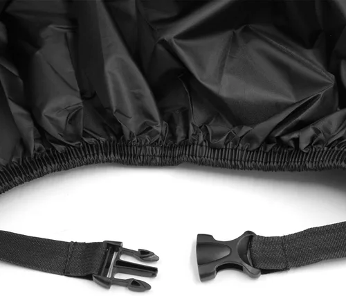 Vista 6 de uxcell L 190T Protector de polvo de lluvia Scooter negro cubierta de motocicleta 86" para Honda