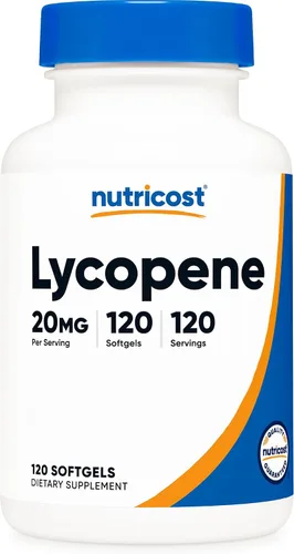 Vista 6 de Nutricost Licopeno (20 mg) 60 cápsulas blandas, sin gluten, sin OMG