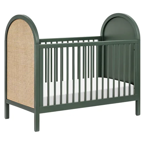 Vista 9 de Babyletto Bondi - Cuna convertible 3 en 1 con kit de conversión de cama para niños pequeños en nogal natural, certificado Greenguard Gold 2-Nogal