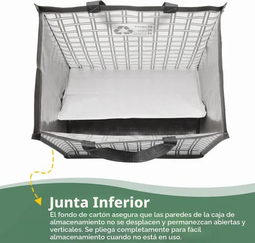 Vista 3 de Lily queen Juego de 2 bolsas de reciclaje para cocina, hogar, papeleras de clasificación de 12 galones Negro y gris
