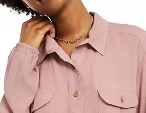 Vista 2 de Self Esteem Juniors Cargo Bolsillo Cordón Top Marrón Talla L, Rosado