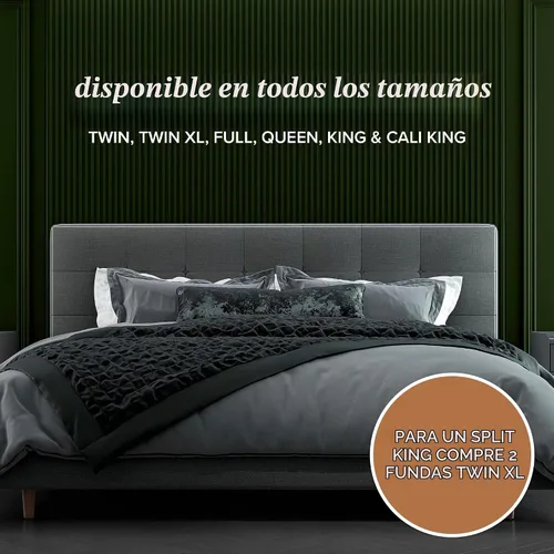 Vista 5 de Beckham Hotel Collection Protector de Colchón — Mezcla de Viscosa de Grado Hotel, Protección Impermeable Silenciosa Que Preserva la Sensación