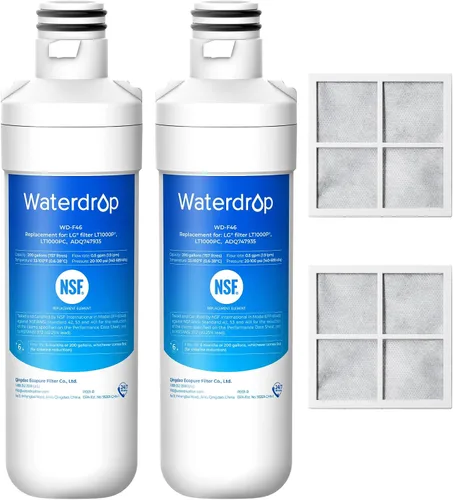 Vista 12 de Waterdrop Repuesto para filtro de aire para refrigerador LG® LT120F®, Kenmore Elite 469918, 9918, ADQ73214402, ADQ73214404, ADQ73334008, paquete de 3