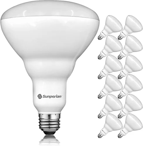 Vista 9 de SUNPERIAN BR40 Bombillas LED, 13 W = 85 W, 4000 K blanco frío, 1400 lúmenes, bombillas de inundación regulables para latas empotradas, clasificación