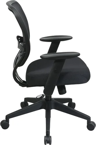 Vista 9 de SPACE Seating AirGrid Latte silla de malla, Poliuretano, Negro