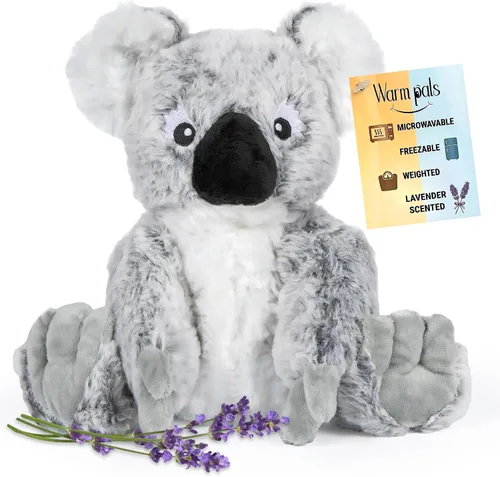Vista 7 de Warm Pals Marvin the Monkey, Microwavable Weighted Plush, Heated for Warmth Marrón