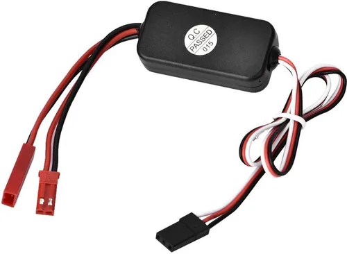Vista 3 de Dilwe Interruptor eléctrico de coche a control remoto, interruptor receptor de coche de repuesto accesorio de pieza para coche RC 1:10