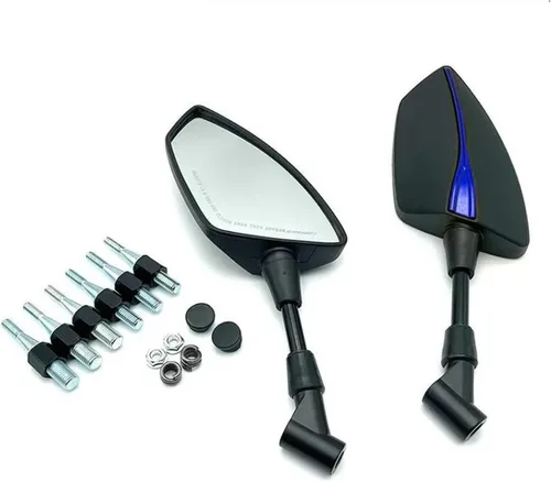 Vista 2 de motorcycle rearview mirror For Y-Amaha Ybr125 Mt01 03 Mt07 Mt09 Mt125 Xj6 Xsr 700 900 Tenere Fz8,Motorcycle Rearview Mirror Universal 8 10mm
